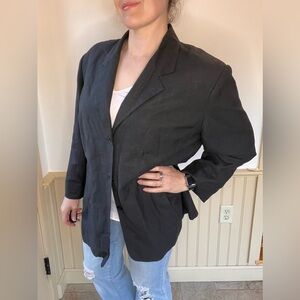 Maggie Mcnaughton Perfect Oversized  Trending Stylish Black Linen Women’s 18W